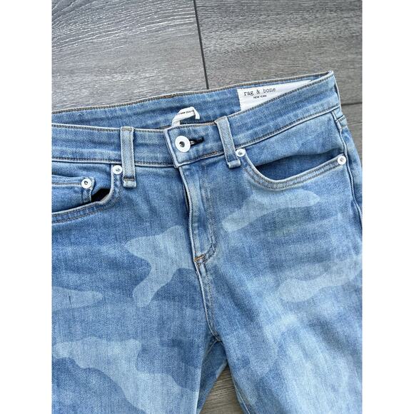 Rag & Bone Cate Faded Camo Ankle Skinny Jeans size 26 women A000323 - Picture 7 of 11